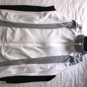 American Eagle: White,black, and grey jacket